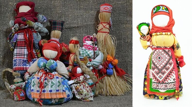 amulets in the form of a sack doll