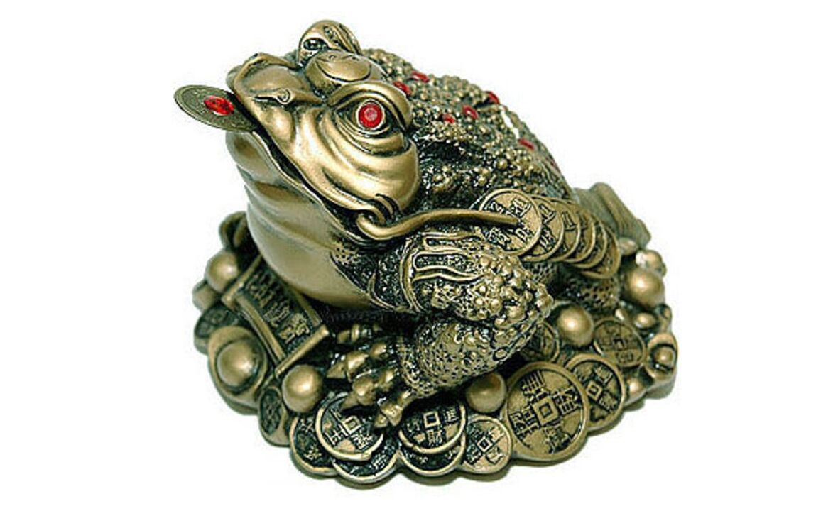 three-legged frog as an amulet for good luck